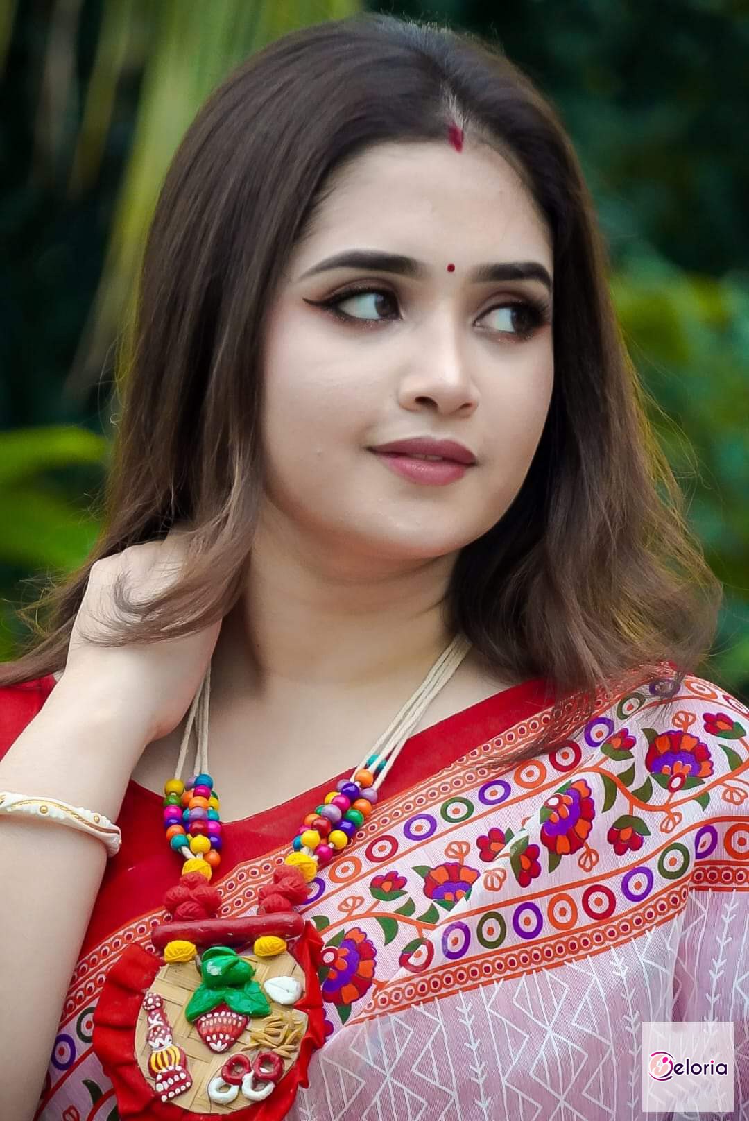 Halfsilk Saree With Blouse DF-04324
