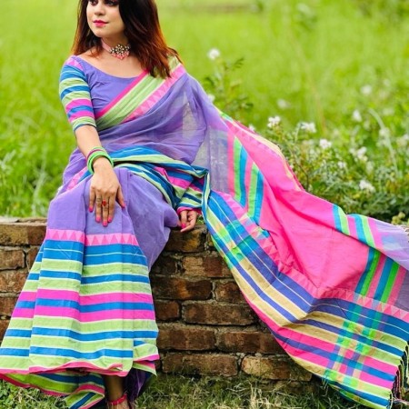 Halfsilk Saree With Blouse 2235