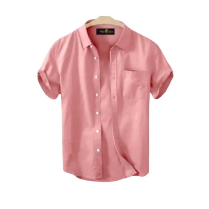 Man’s Half Cotton Shirt – Cream